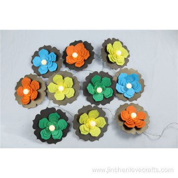 Paper Flower Battery Operated String Lights